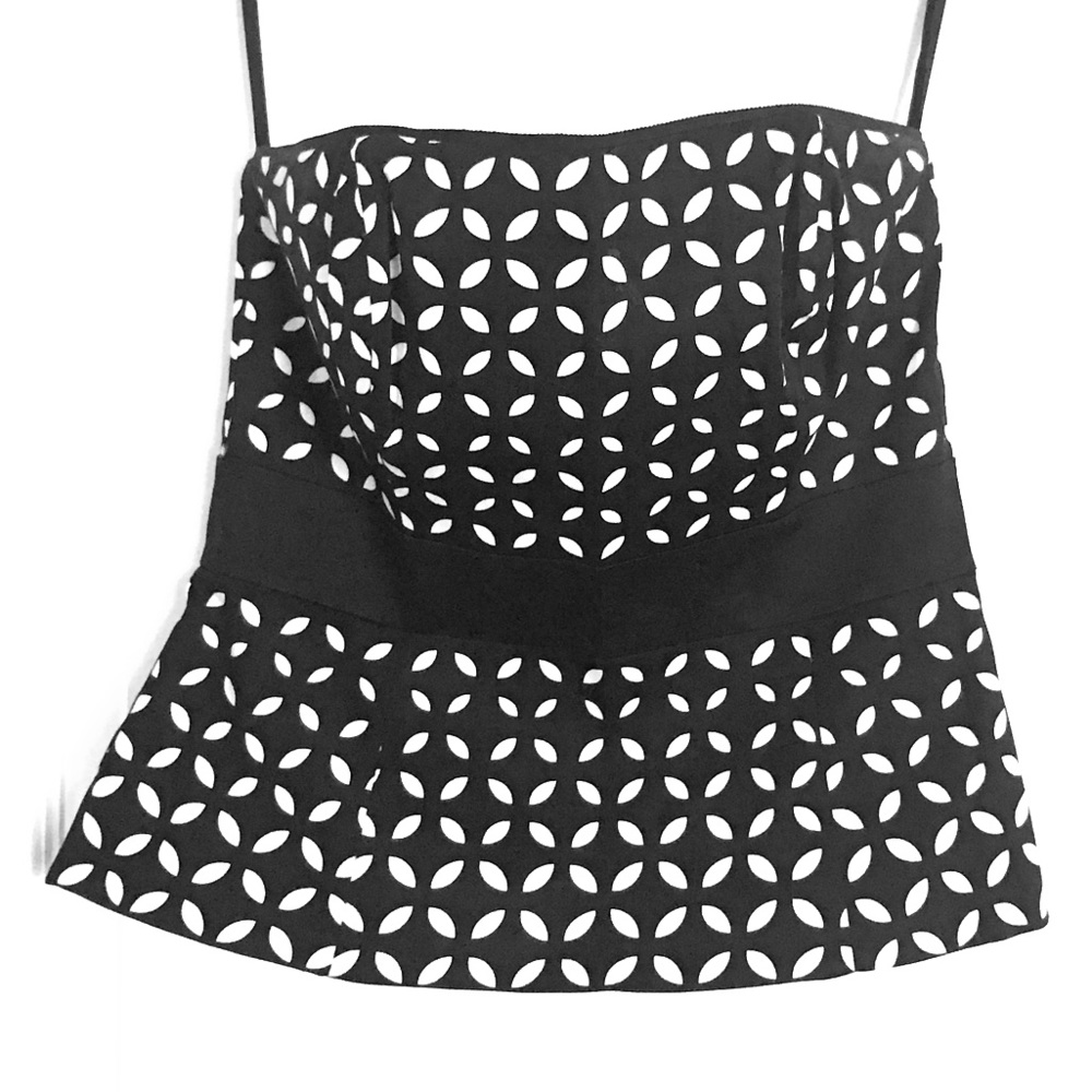 White House Black Market Strapless Corset Top